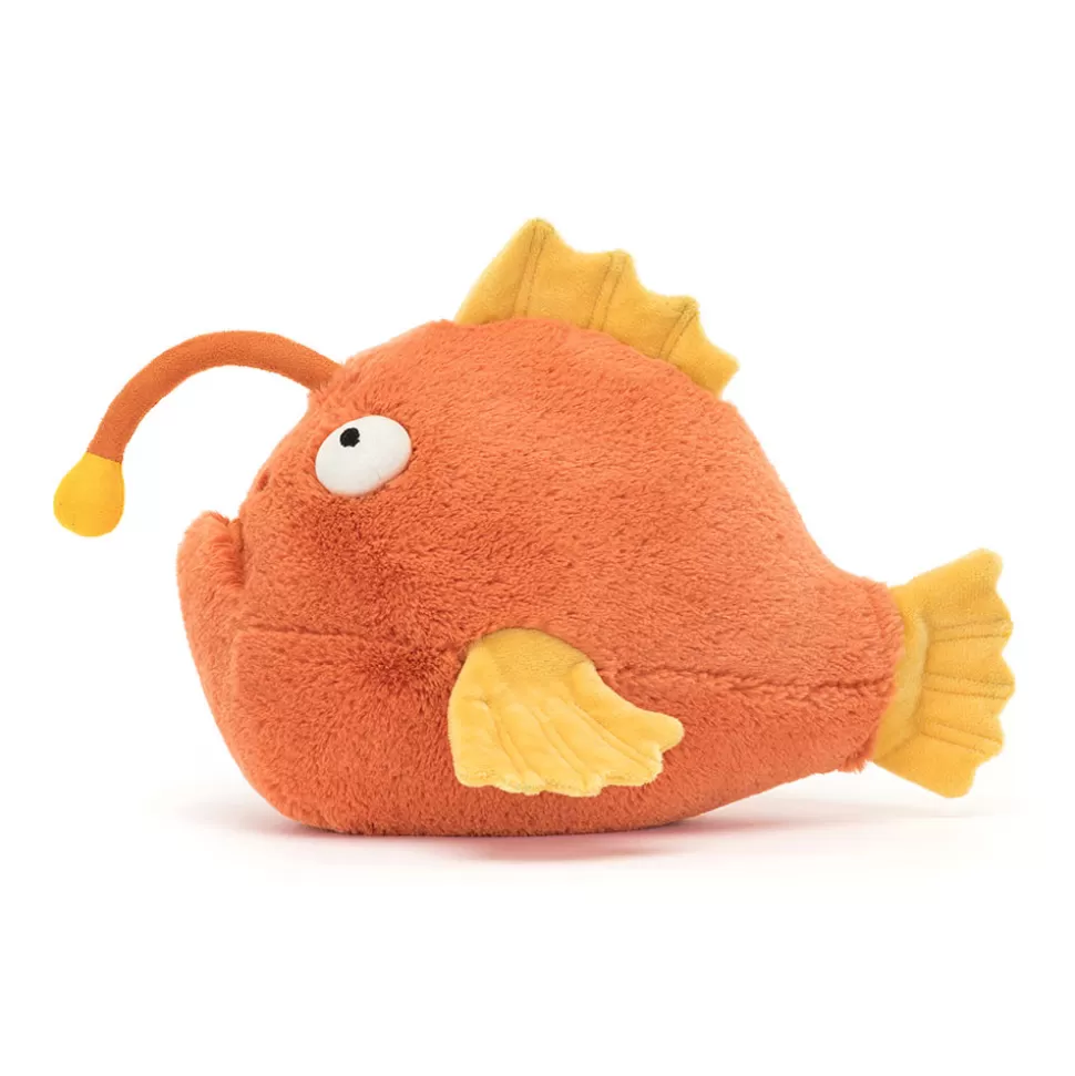Peluche Alexis Poisson-Lanterne Jellycat – Doudou Sensoriel Tout Doux, Compagnon de Jeu Réconfortant pour Enfants et Collectionneurs