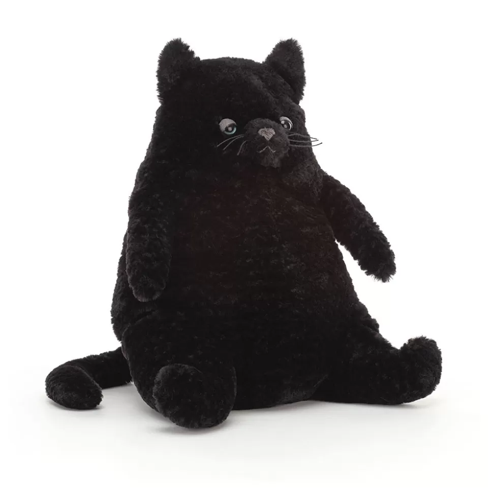Jellycat Doudou Chaton Noir Velours - Peluche Amour Douceur Collection