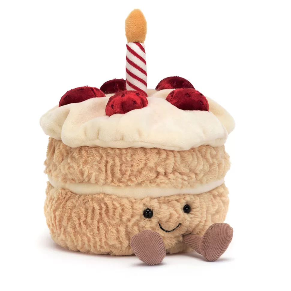 Gâteau d'Anniversaire Câlin Jellycat - Doudou Gourmand à Célébrer  

(：，