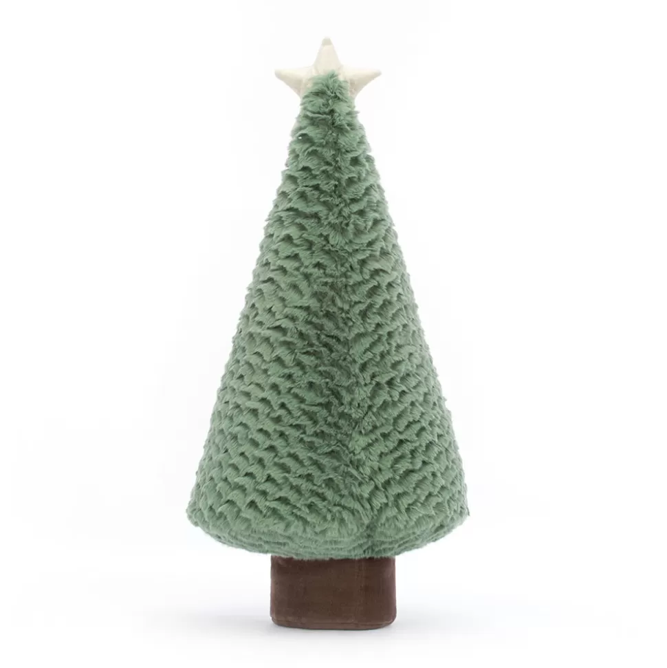 Sapin Bleu Décoratif Jellycat - Arbre de Noël Doux en Peluche Amusante