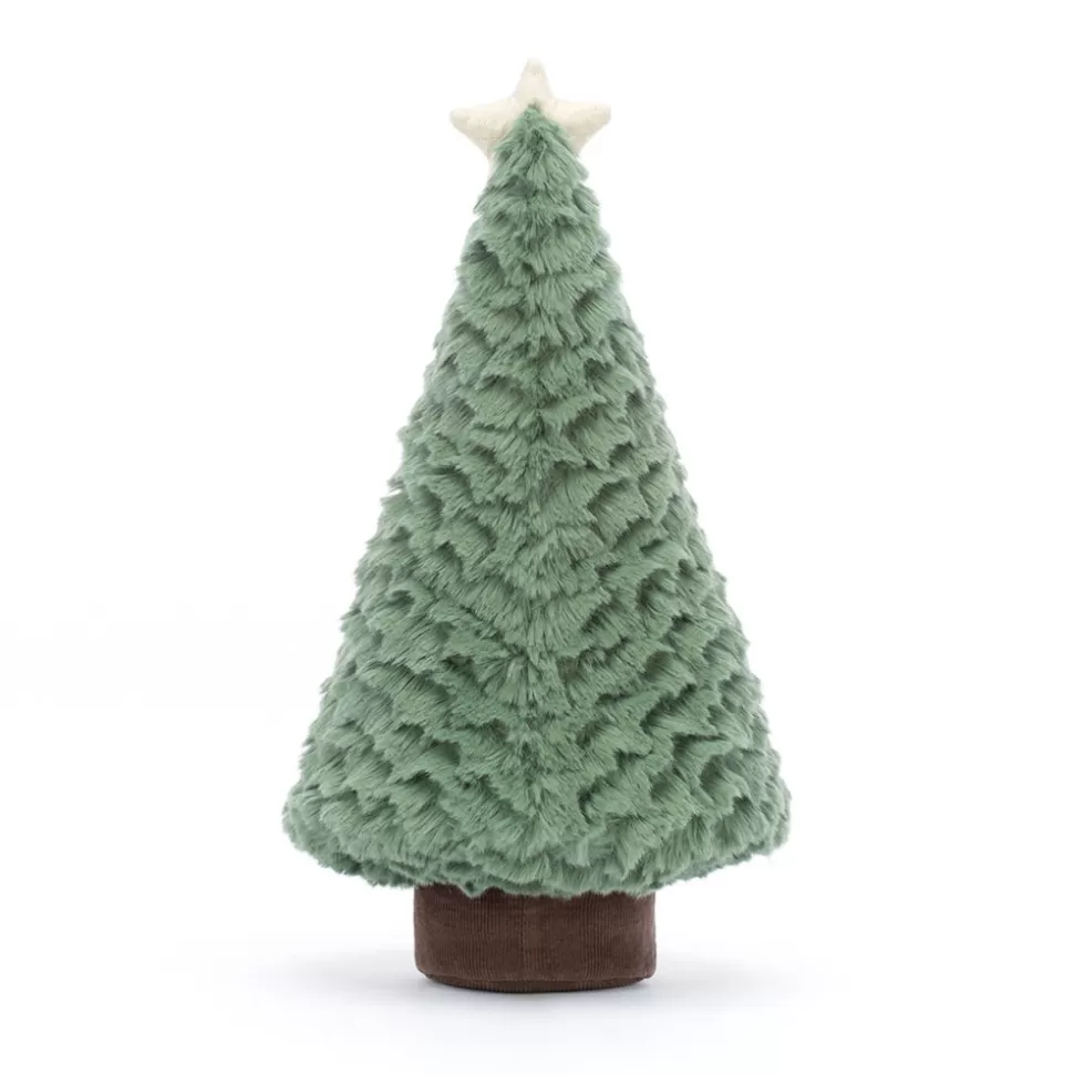Sapin Bleu Décoratif Jellycat - Arbre de Noël Doux en Peluche Amusante