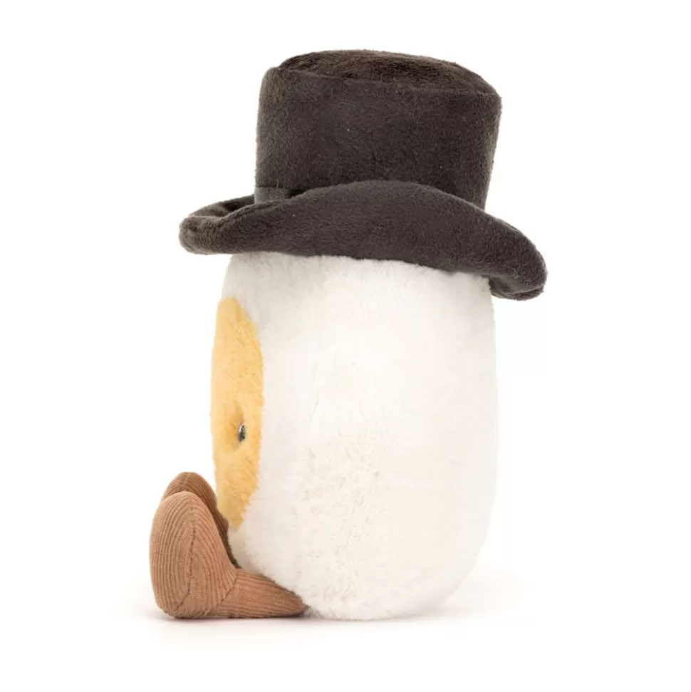 Jellycat Œuf à la Coque Groom - Peluche Amusante et Douce pour Câlins