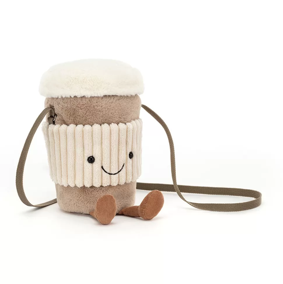 Doudou Café Nomade Jellycat - Sac à Emporter Amusant et Douillet