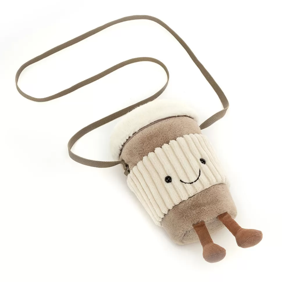 Doudou Café Nomade Jellycat - Sac à Emporter Amusant et Douillet