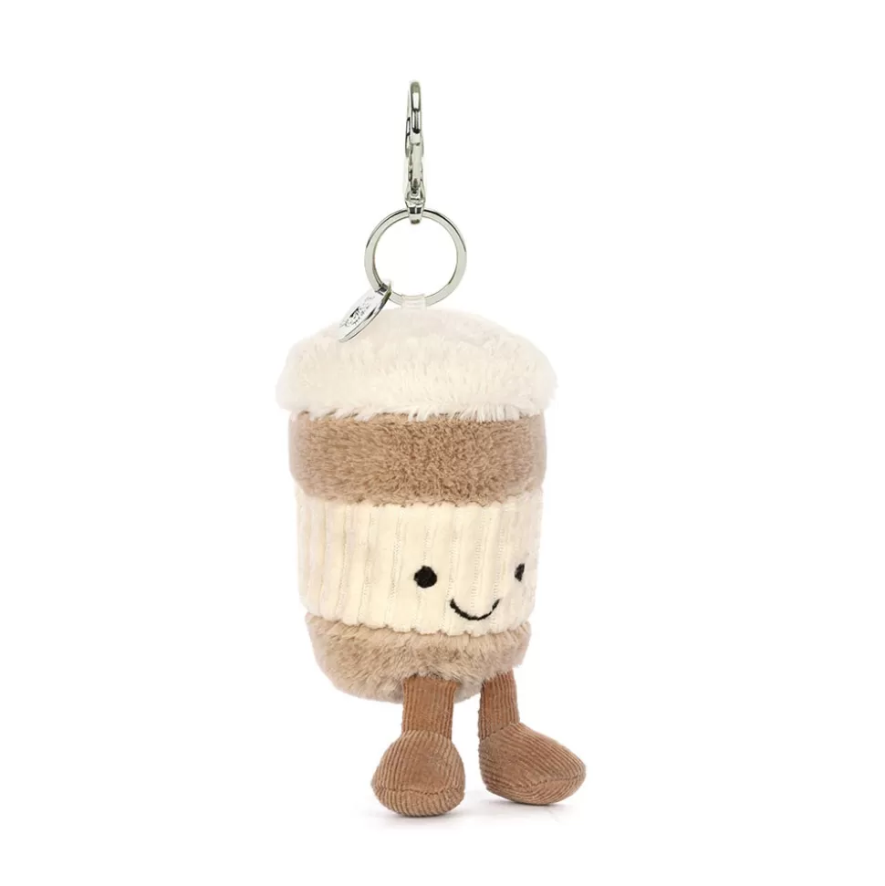 Porte-clés mignon café nomade - Décoration de sac rigolote Jellycat