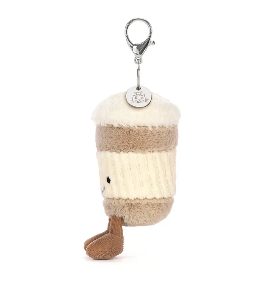 Porte-clés mignon café nomade - Décoration de sac rigolote Jellycat