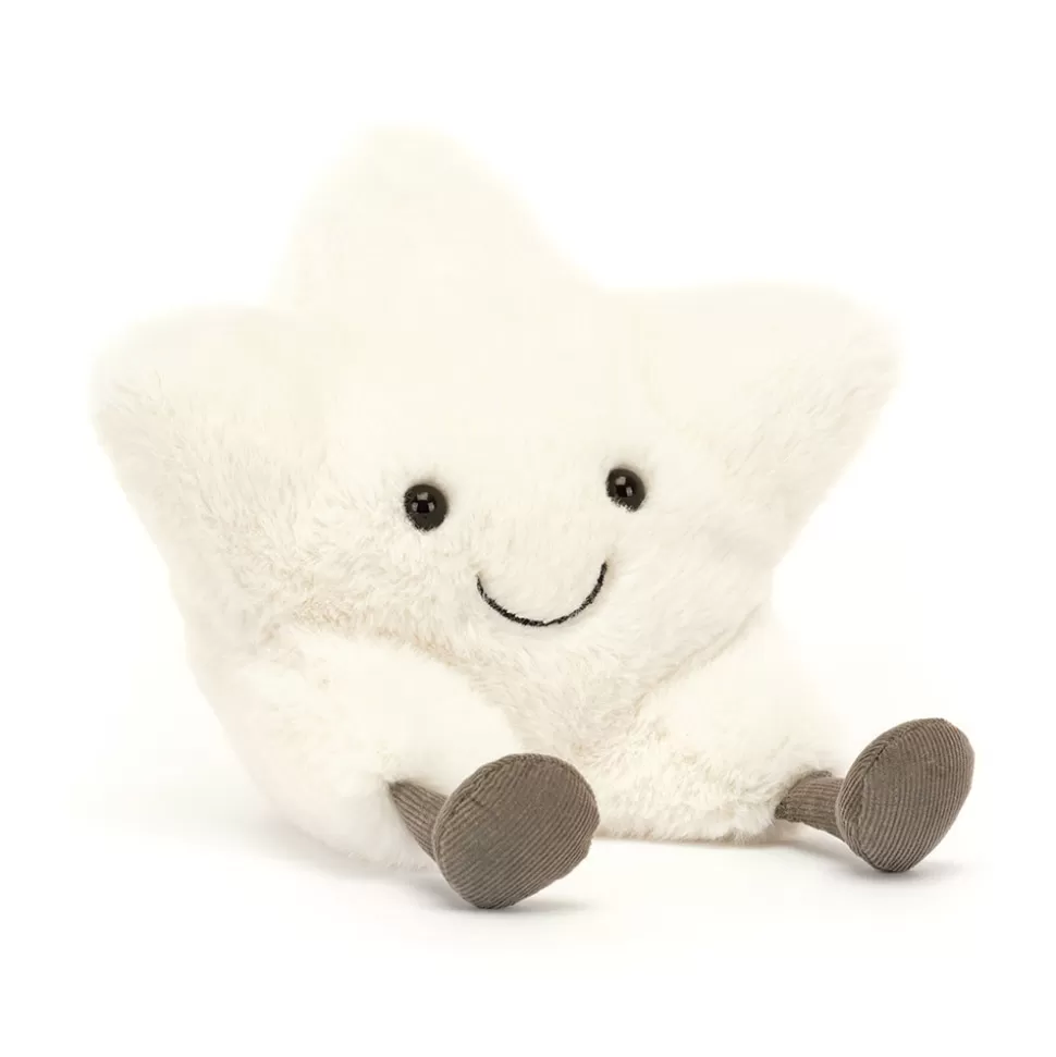 Jellycat Étoile Crème Veloutée - Peluche Sensorielle pour Moments Tendres