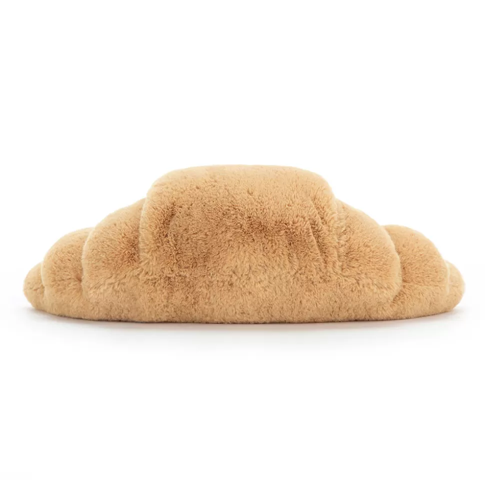 Doudou Croissant Amusant Jellycat - Viennoiserie en Peluche Douce et Mignonne pour Câlins Gourmands