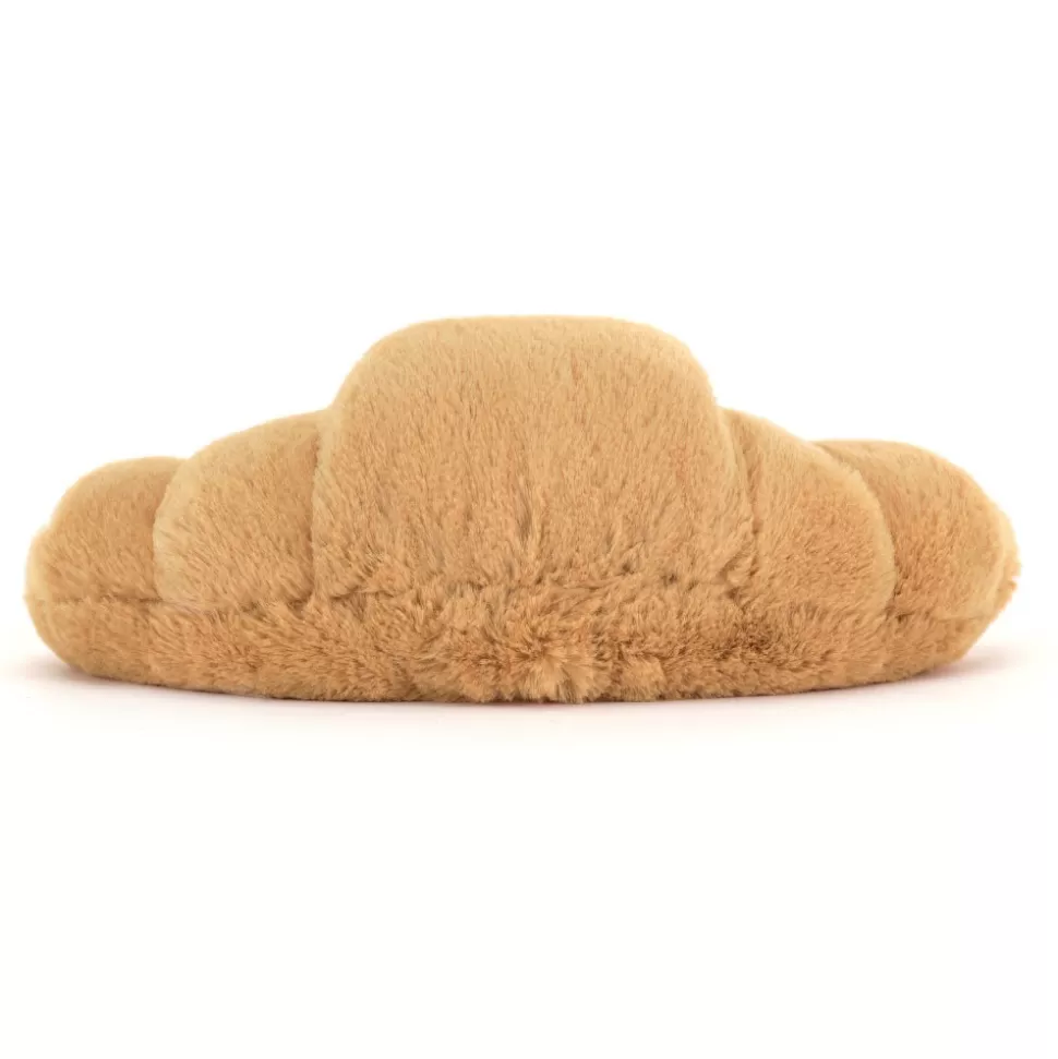 Doudou Croissant Amusant Jellycat - Viennoiserie en Peluche Douce et Mignonne pour Câlins Gourmands