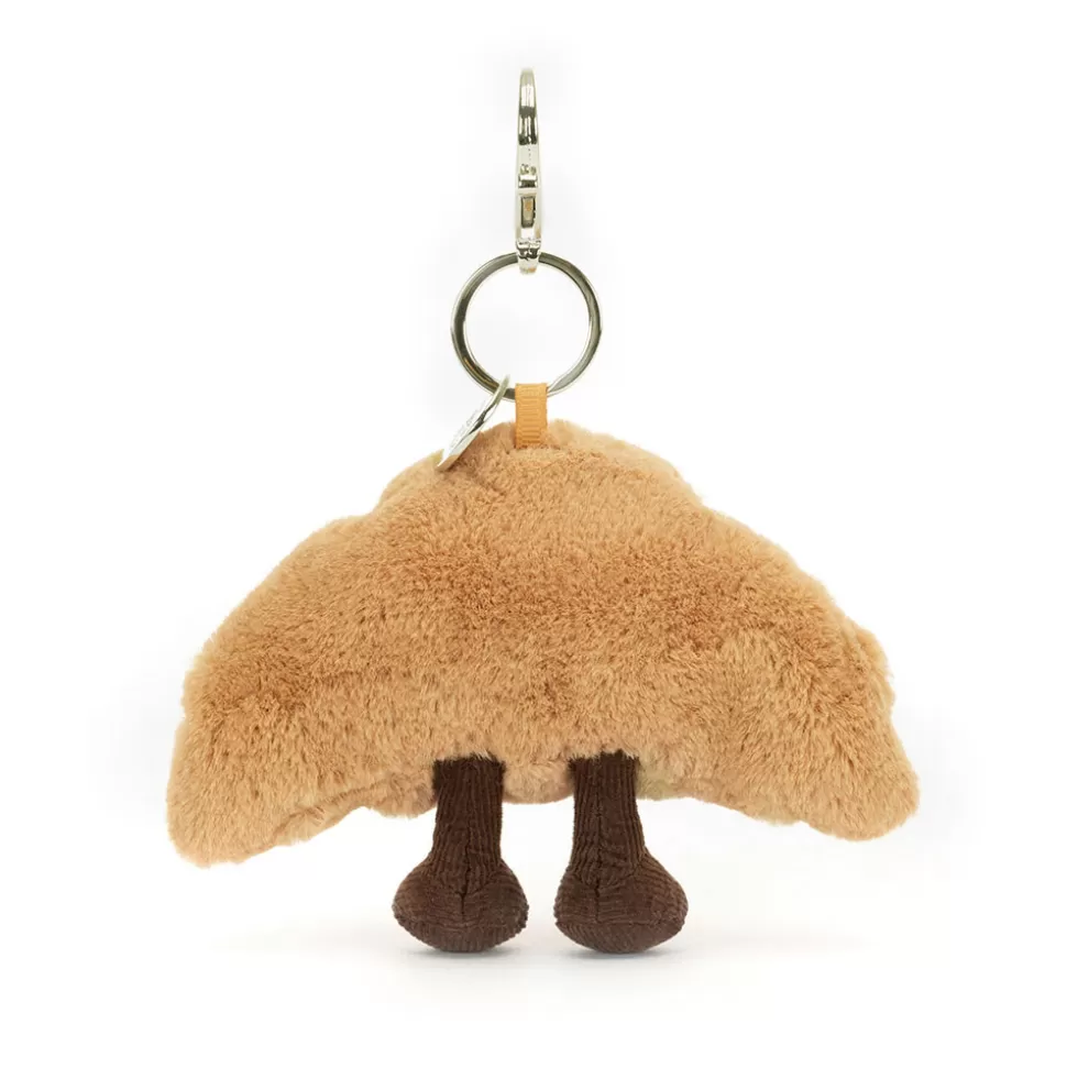 Charmant Croissant Doré Jellycat - Breloque Amusante pour Sac à Main