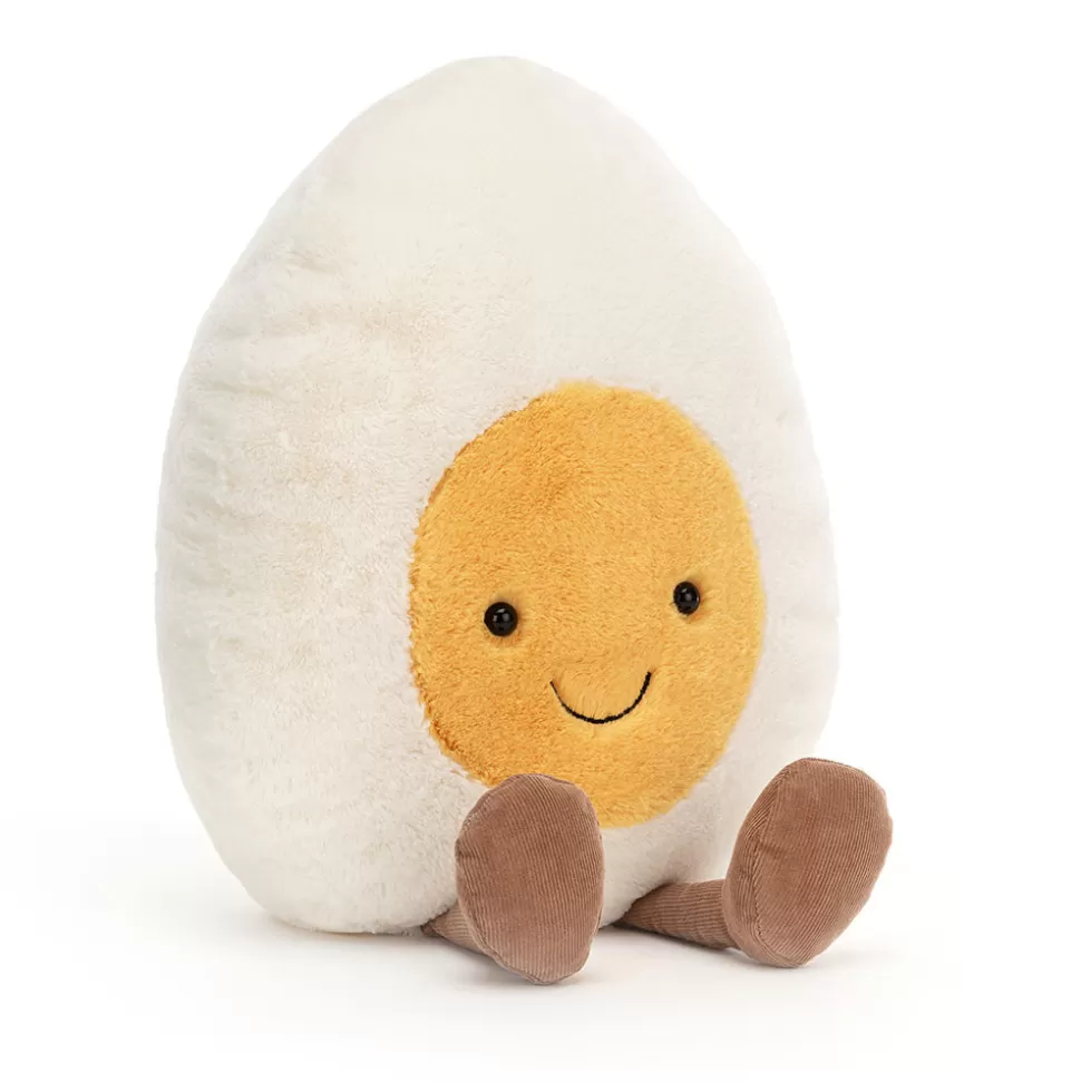 Jellycat Œuf Dur Joyeux - Doudou Culinaire Tout Sourire