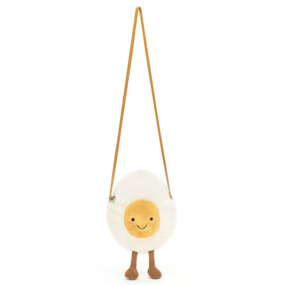 JellyCat – Pochette Doudou Œuf Cuit Mignon (Collection Amuseables)