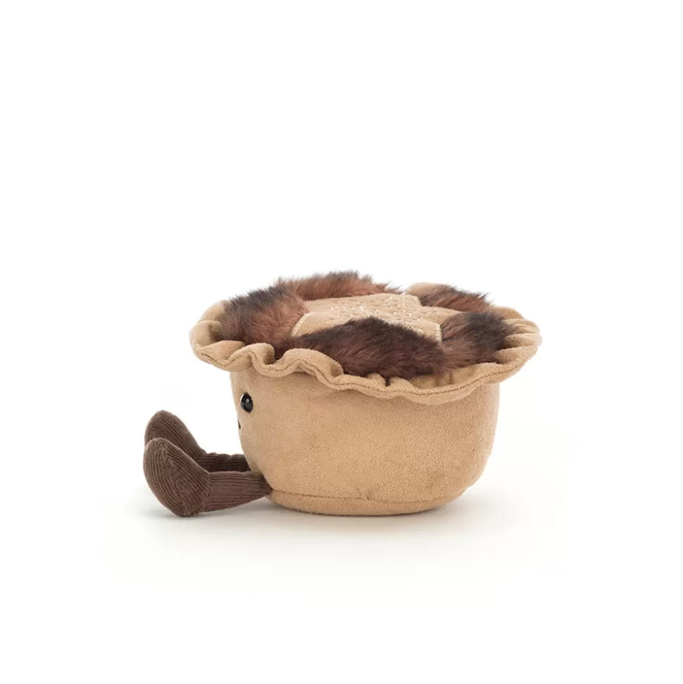 Doudou Gourmand Mince Pie - Peluche Culinaire Jellycat pour Câlins Festifs