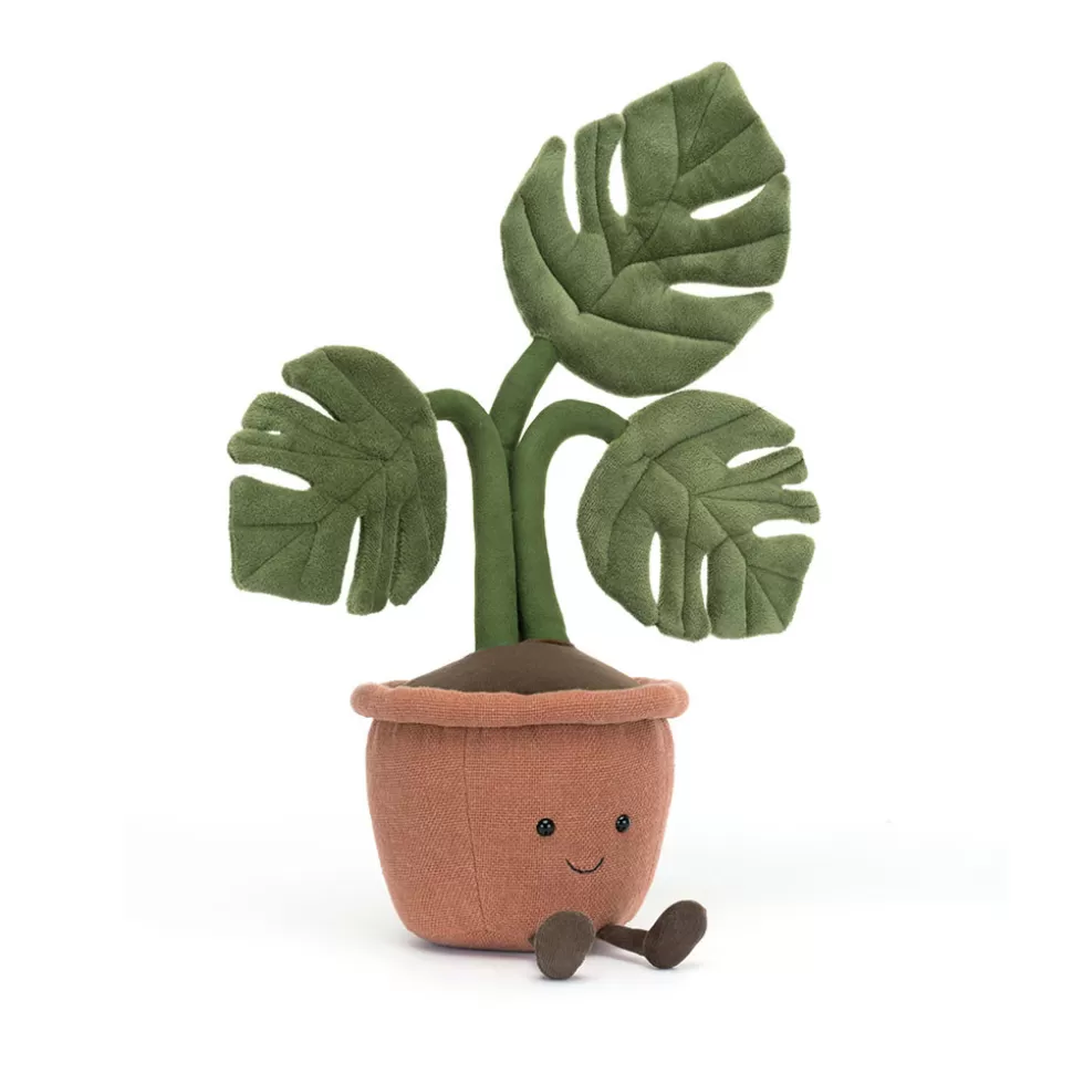 Monstera Deliciosa Doudou Végétal - Peluche Décorative Jellycat Amuseables pour Déco Maison Tendre