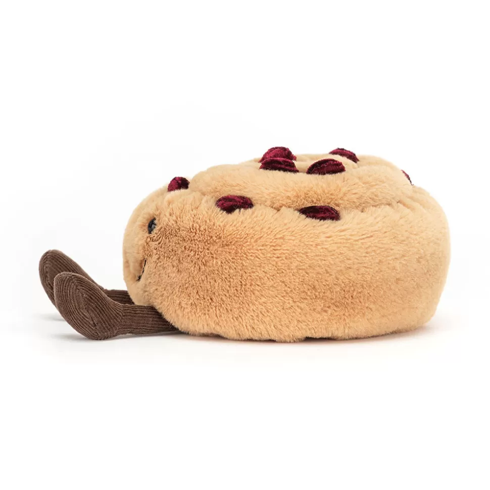 Doudou Gourmand Jellycat - Brioche aux Raisins Peluche Douce