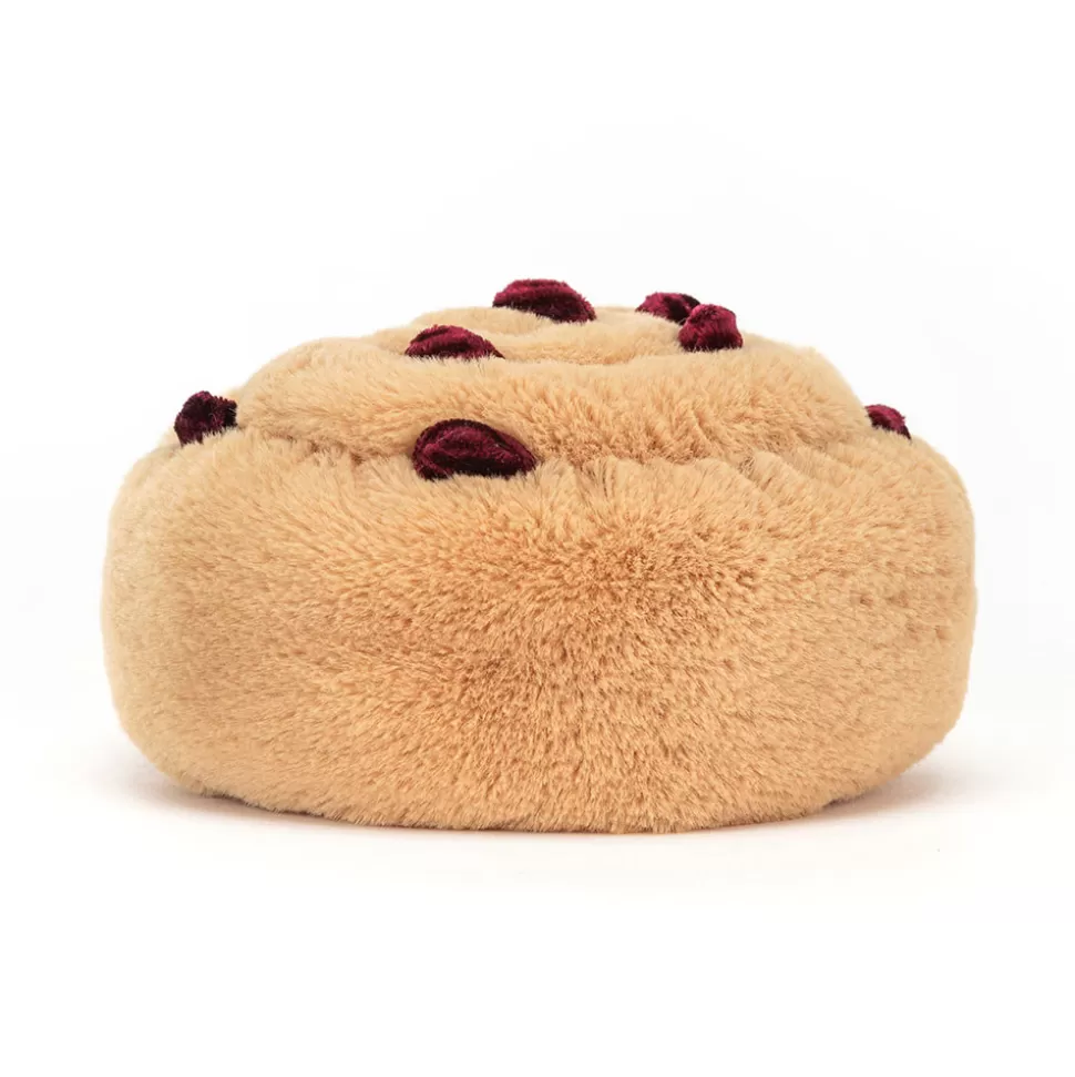 Doudou Gourmand Jellycat - Brioche aux Raisins Peluche Douce