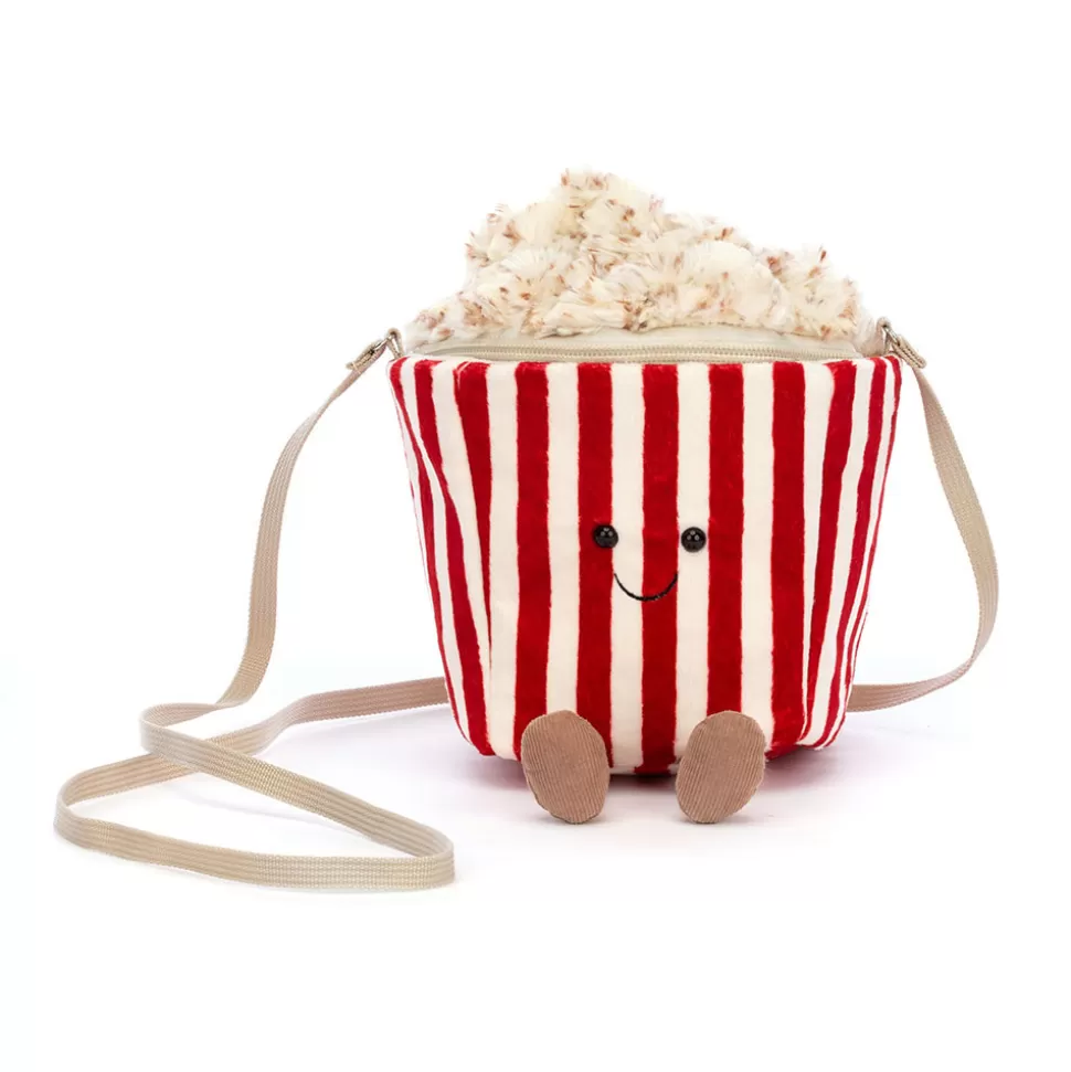 Jouet apaisant en forme de sachet de maïs soufflé - Peluche sensorielle Jellycat pour collectionneurs (modèle mignon et doux)