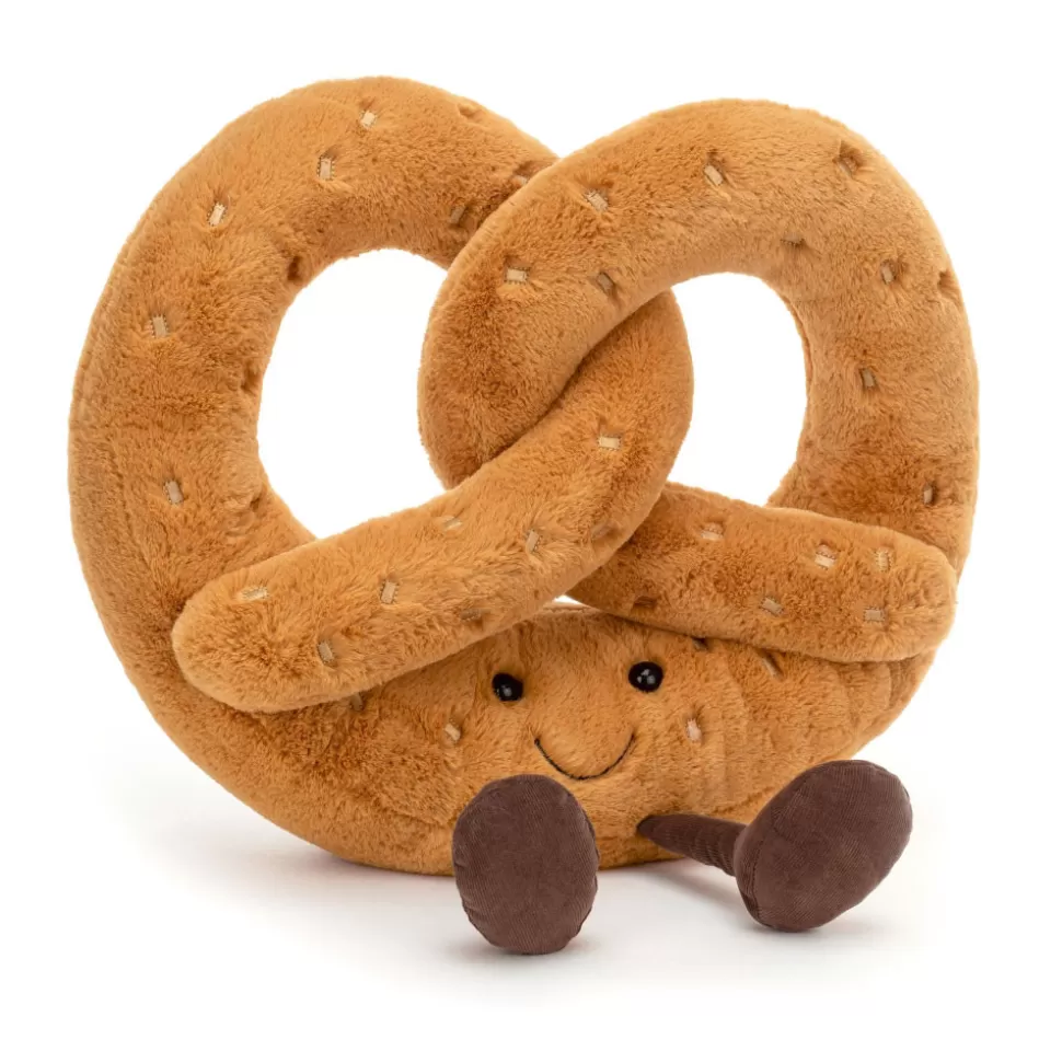 Jellycat Doudou Gourmand Bretzel - Peluche Souple en Forme de Prétzel Rigolo