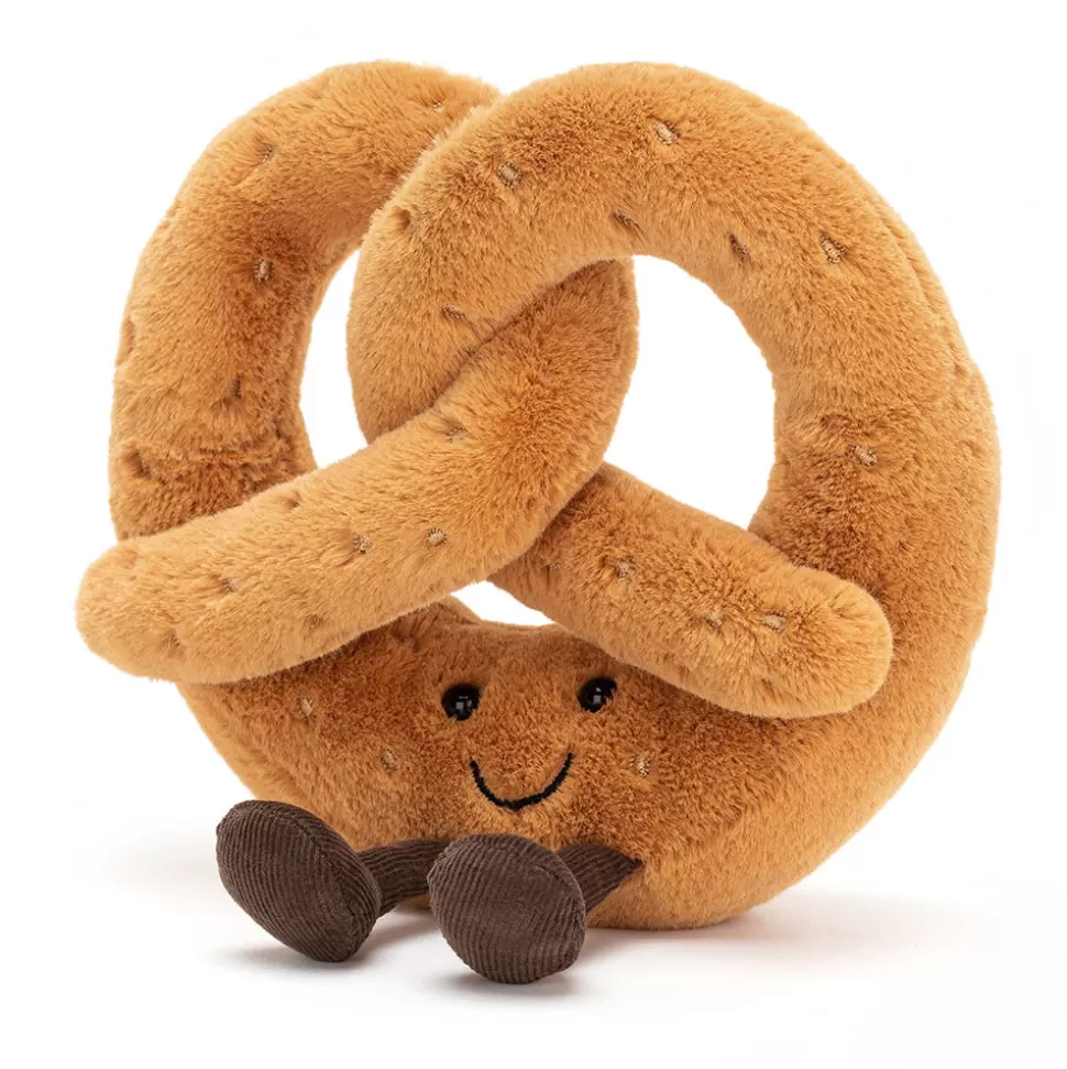 Jellycat Doudou Gourmand Bretzel - Peluche Souple en Forme de Prétzel Rigolo