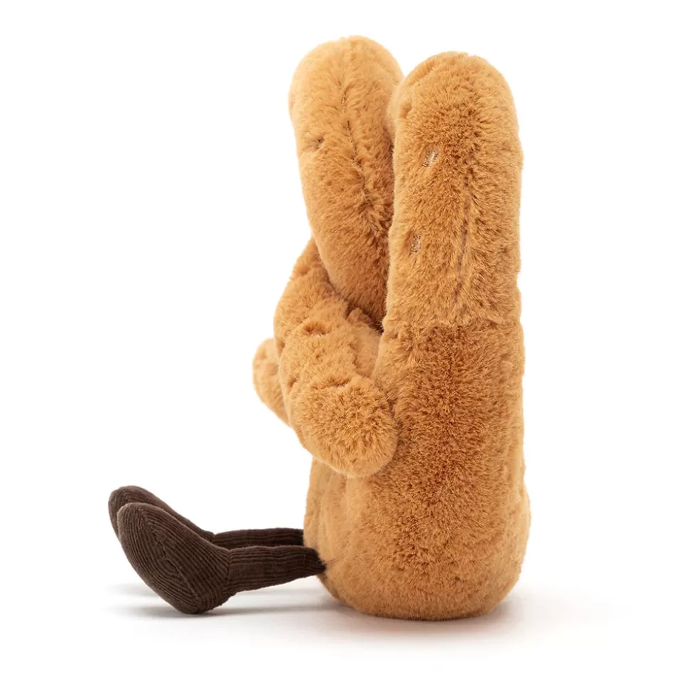 Jellycat Doudou Gourmand Bretzel - Peluche Souple en Forme de Prétzel Rigolo