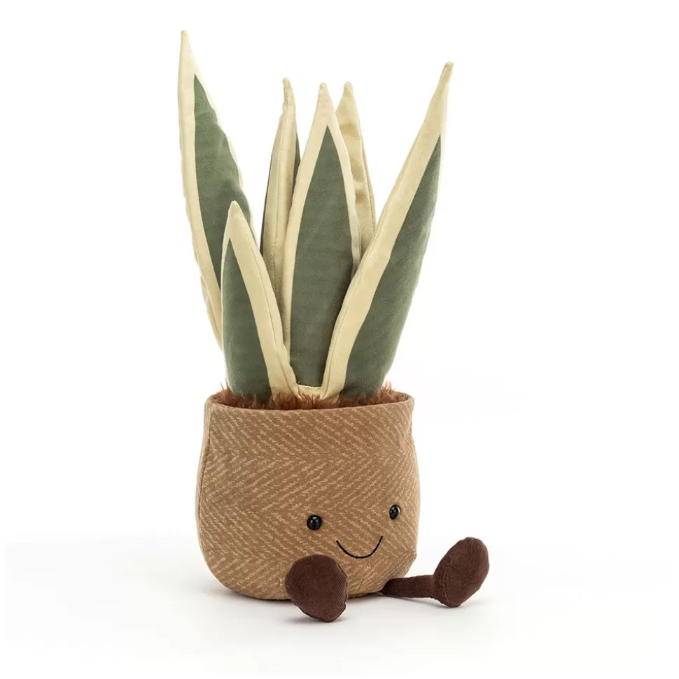 Peluche Décorative Plante Serpent Sansevière Jellycat - Jouet Doux pour Enfants et Déco Créative