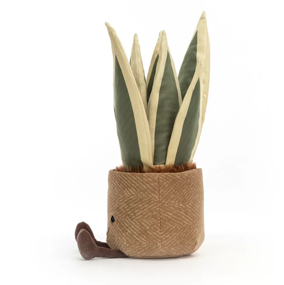 Peluche Décorative Plante Serpent Sansevière Jellycat - Jouet Doux pour Enfants et Déco Créative