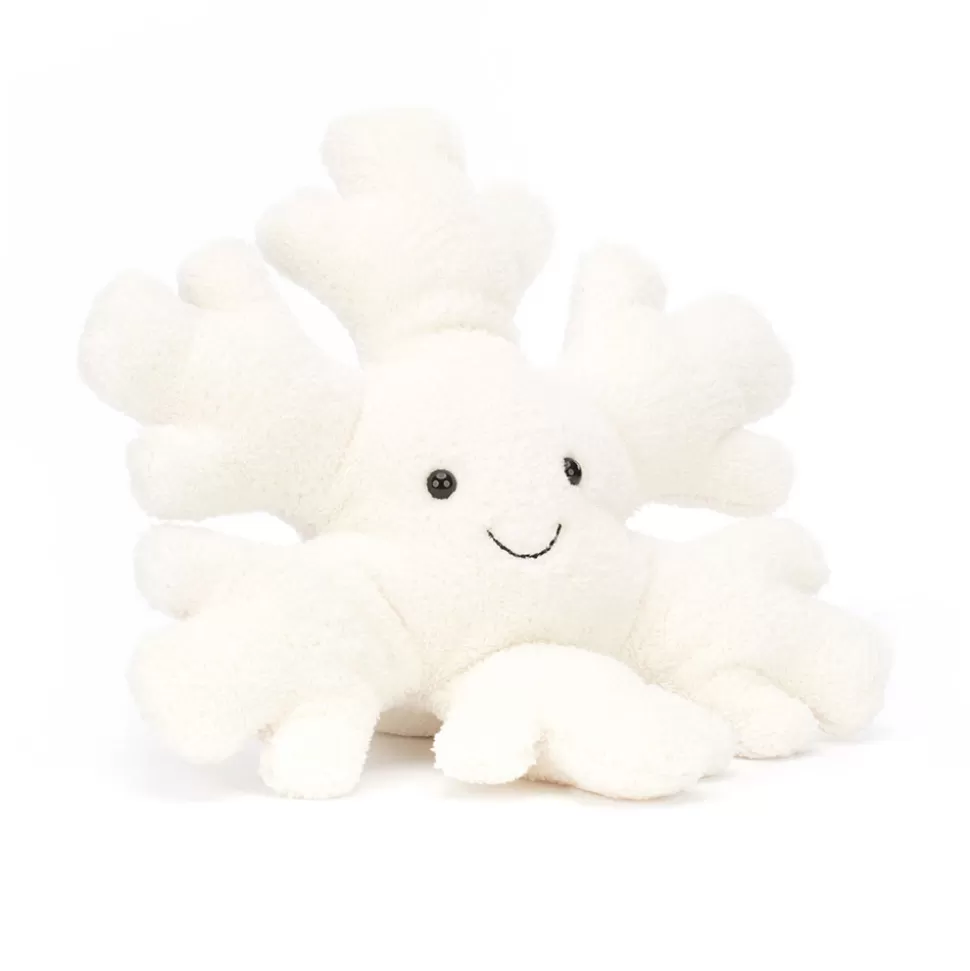 Doudou Jellycat Cristal de Neige - Peluche Adorable en Forme de Flocon, Idée Cadeau Féérique pour Enfants