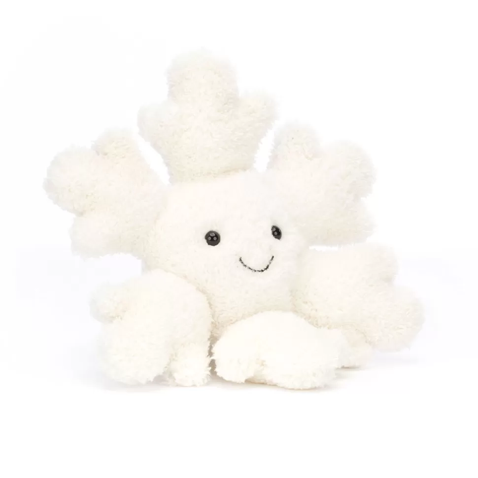 Doudou Jellycat Cristal de Neige - Peluche Adorable en Forme de Flocon, Idée Cadeau Féérique pour Enfants