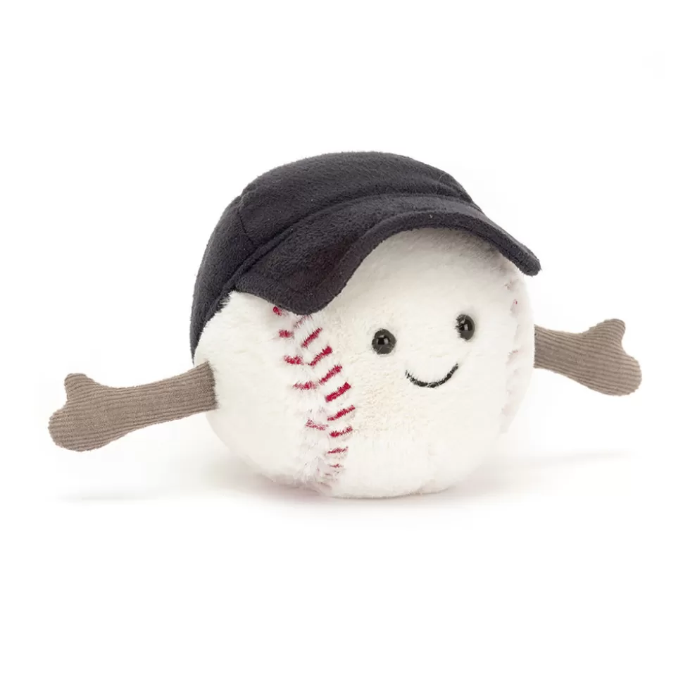 Jellycat Peluche Baseball Sportif Amusante - Jouet Doux et Adorable pour Enfants et Collectionneurs