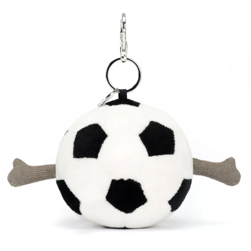 Porte-clés peluche ballon de foot Jellycat - Accessoire sportif Amuseables