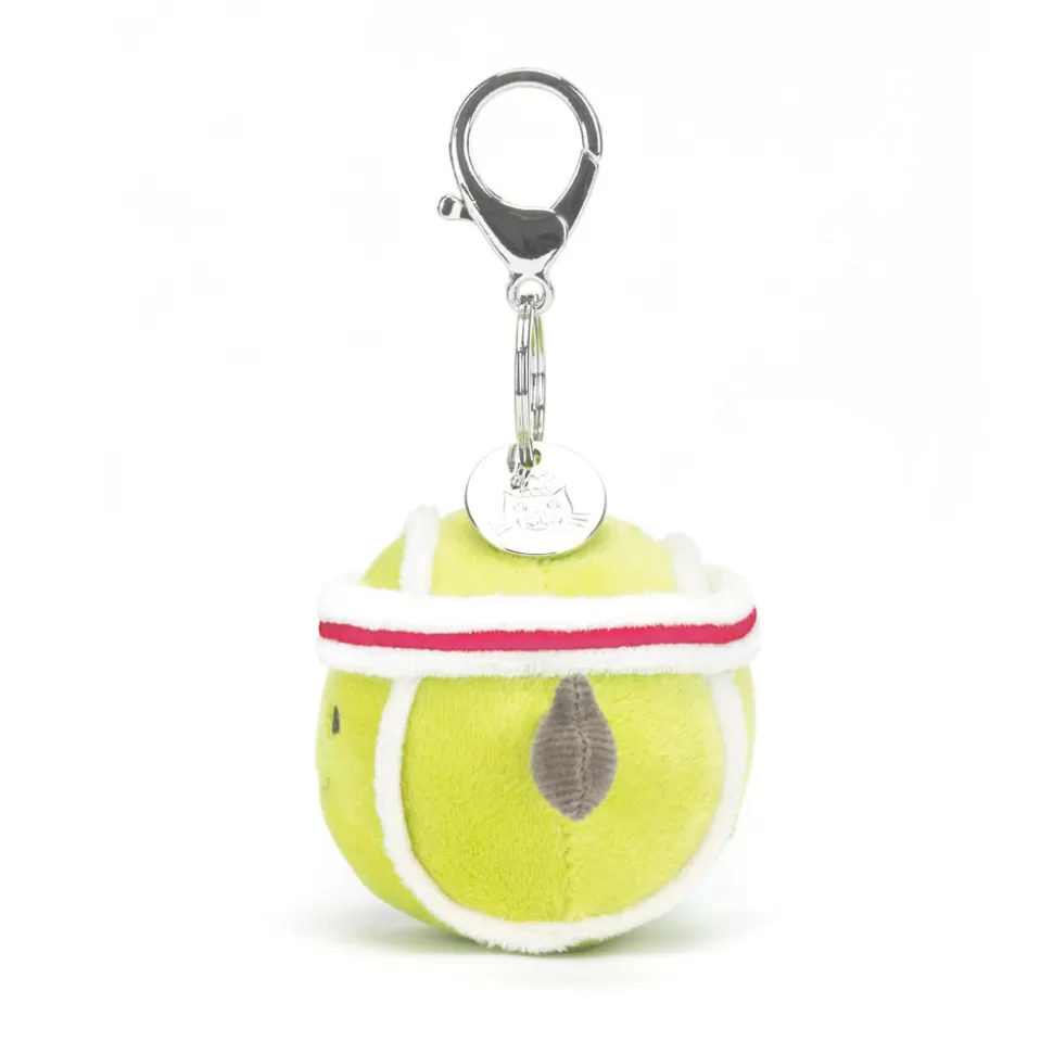 Charmant Porte-Clés Sportif de Tennis Jellycat - Accessoire Amusant et Doux pour Sac