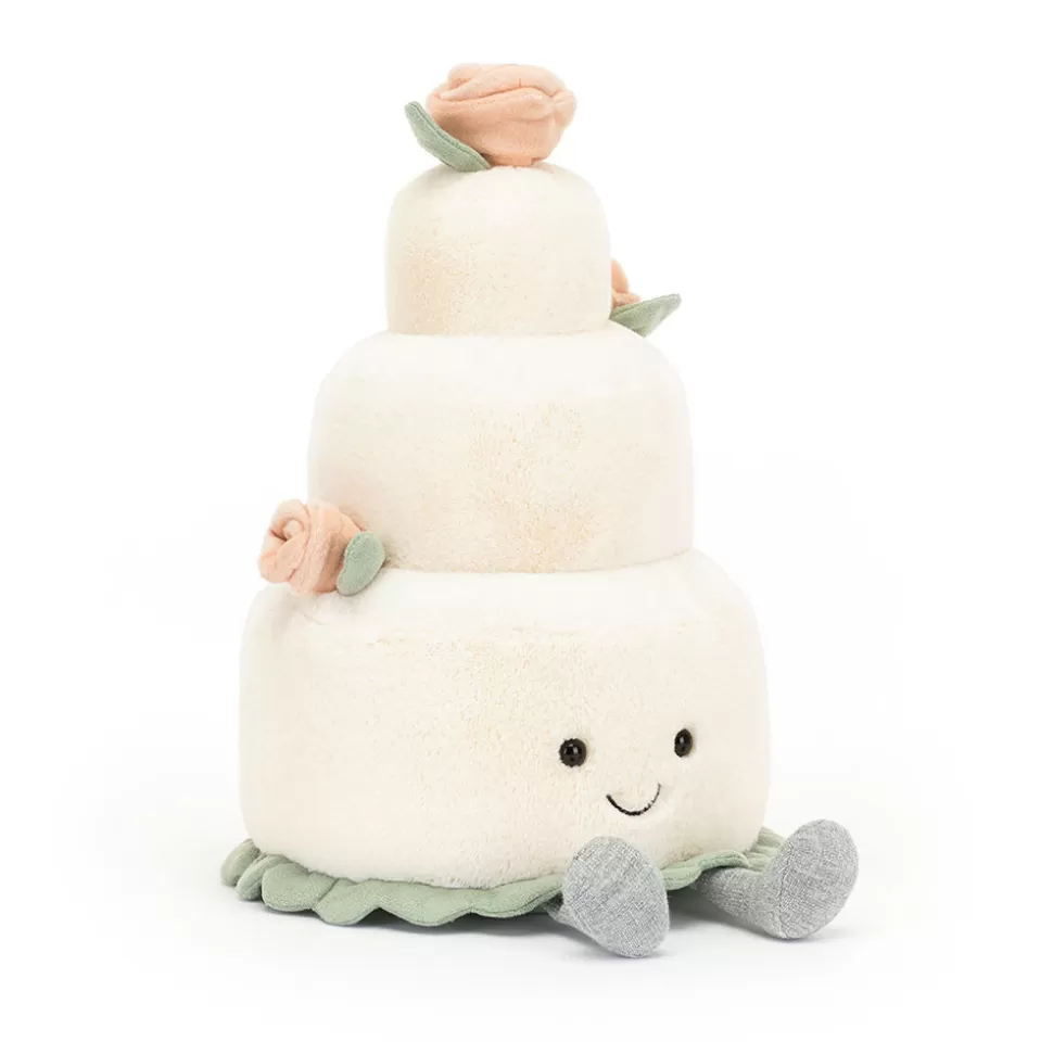 Jellycat Amuseables - Gâteau Nuptial Doudou pour Célébrations