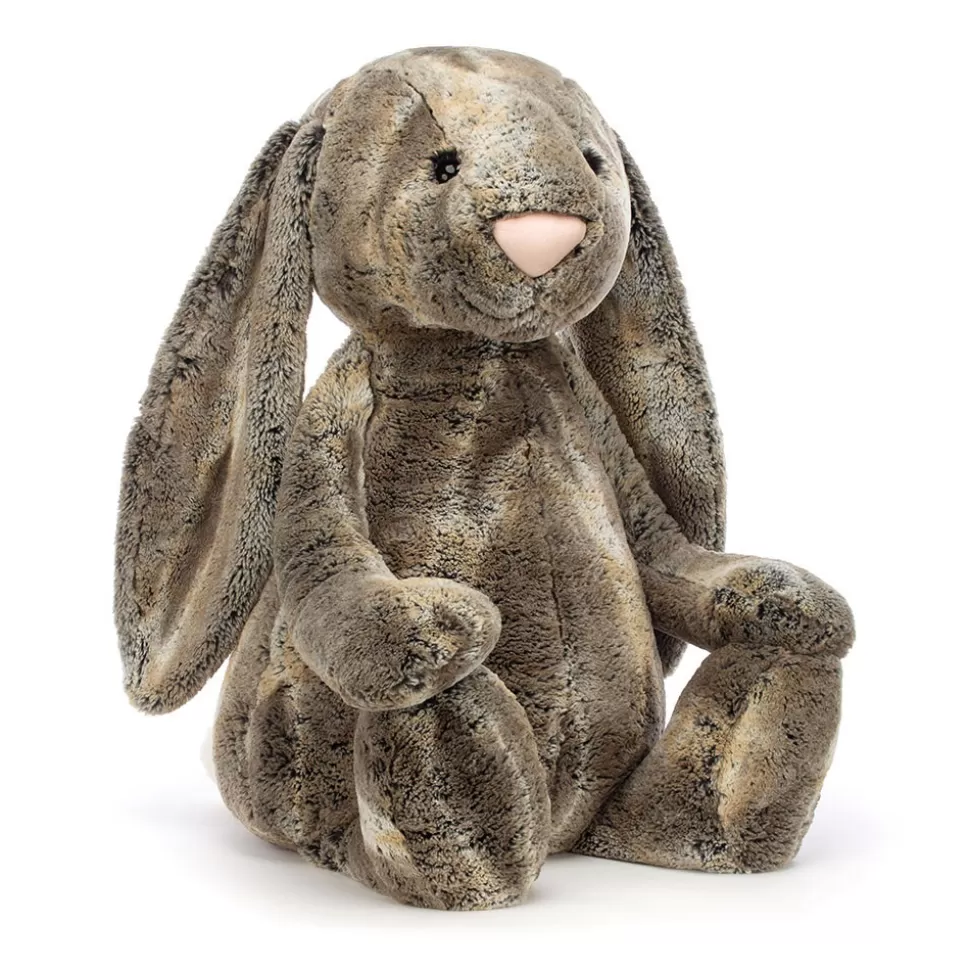 Lapin Doudou Jellycat - Peluche Tendre en Coton avec Queue Pompon