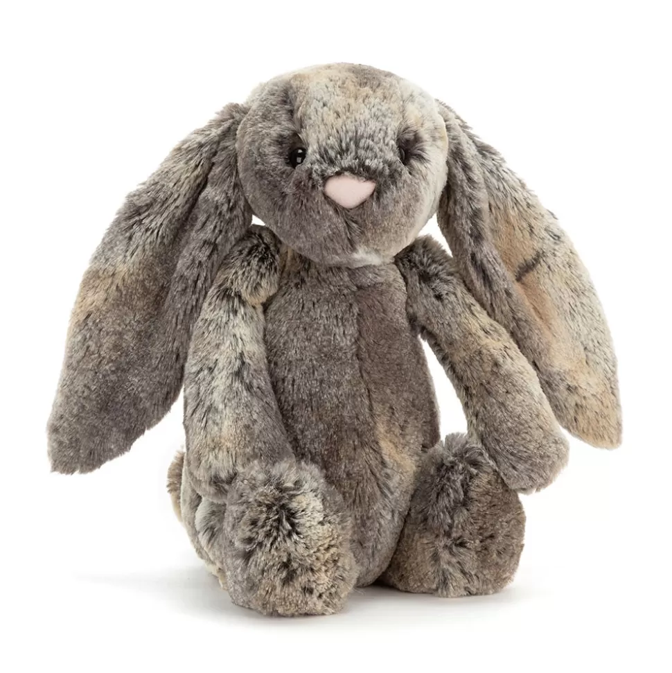 Lapin Doudou Jellycat - Peluche Tendre en Coton avec Queue Pompon