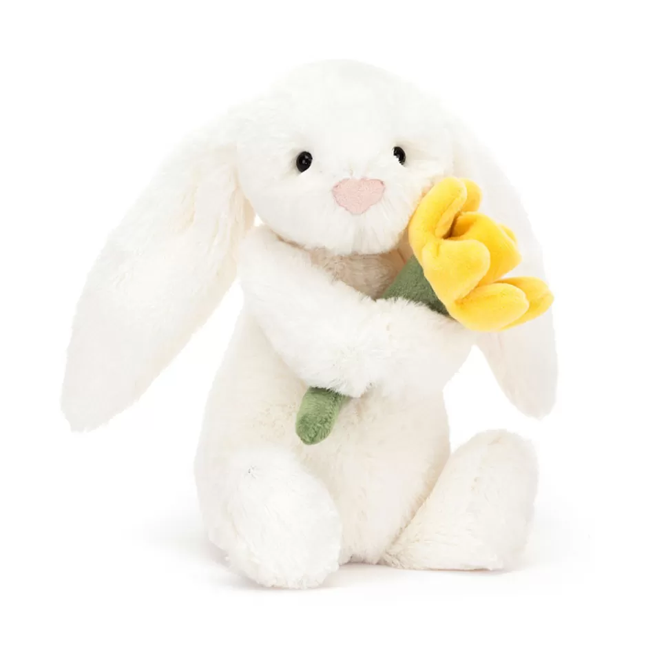 Nounours Lapin Doux Printanier - Peluche Jaune Pâle Jellycat Collection Émotion