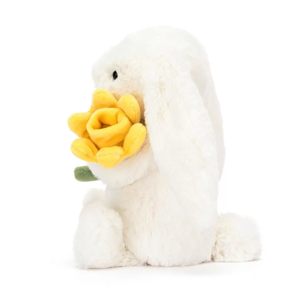 Nounours Lapin Doux Printanier - Peluche Jaune Pâle Jellycat Collection Émotion