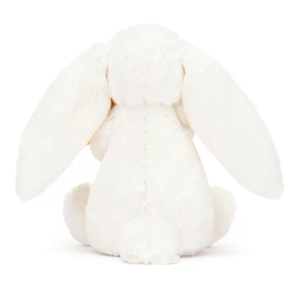 Nounours Lapin Doux Printanier - Peluche Jaune Pâle Jellycat Collection Émotion