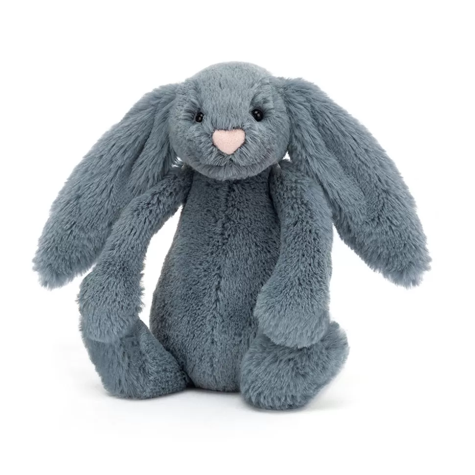 Doudou Lapin Peluche Adorable Bleu Ciel Nuancé - Compagnon Câlin JellyCat Timide