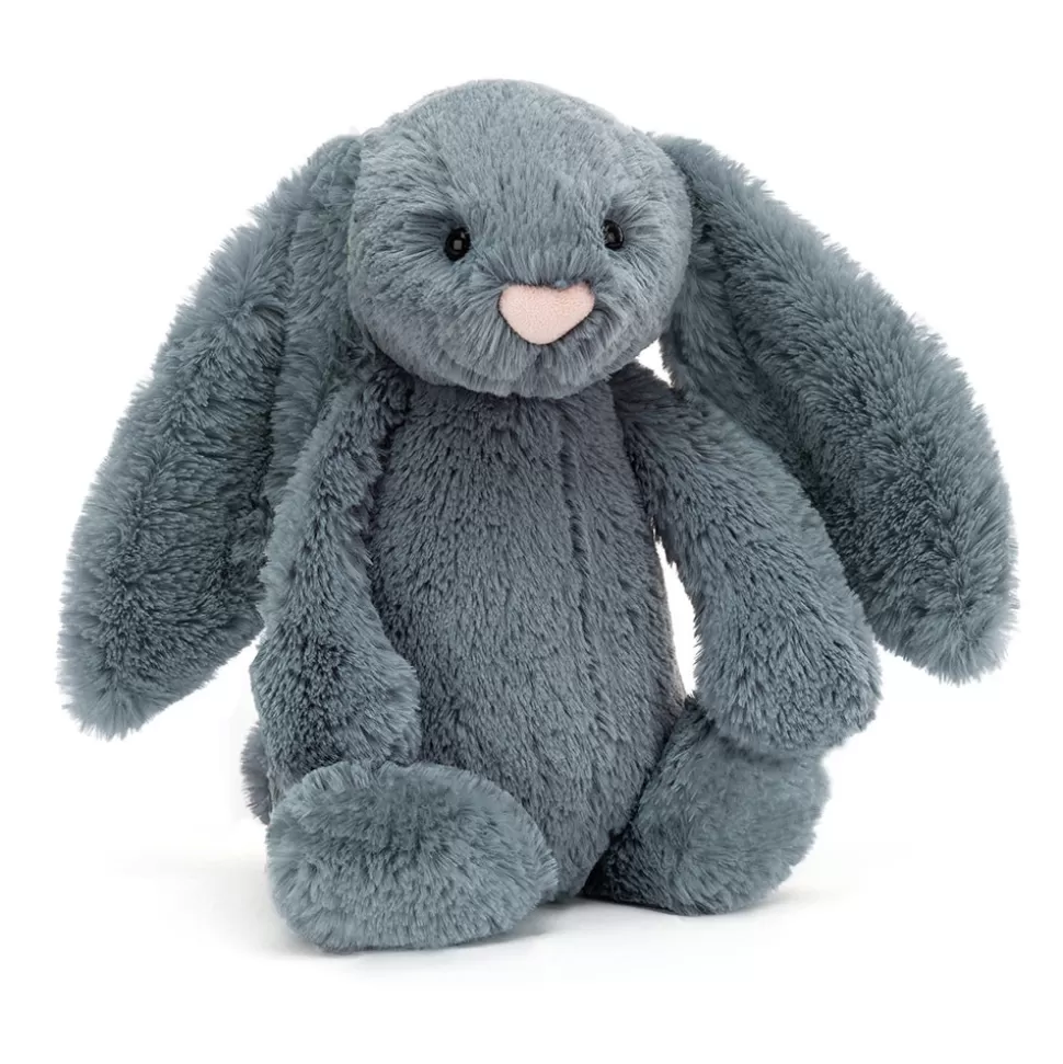 Doudou Lapin Peluche Adorable Bleu Ciel Nuancé - Compagnon Câlin JellyCat Timide