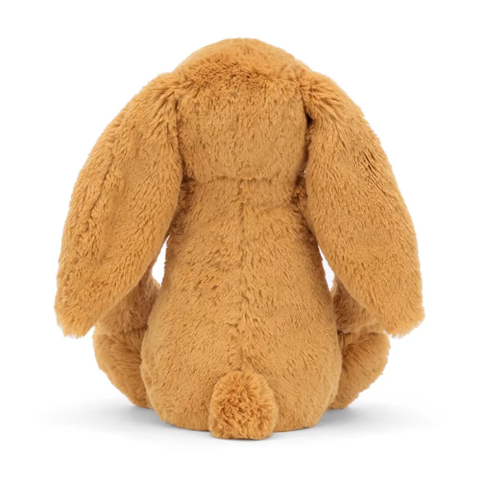 Jellycat Lapin Doux en Peluche Doré Étincelant - Collection Timide