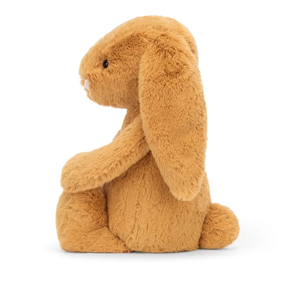 Jellycat Lapin Doux en Peluche Doré Étincelant - Collection Timide