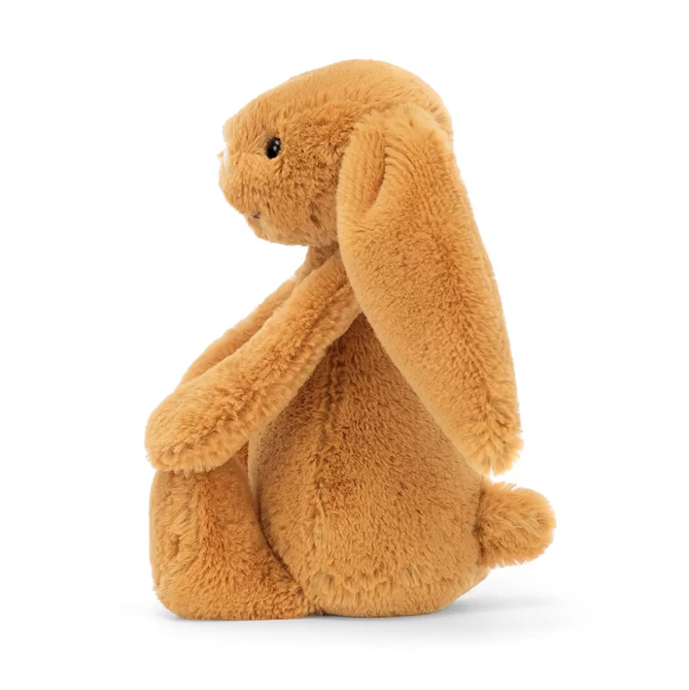 Jellycat Lapin Doux en Peluche Doré Étincelant - Collection Timide