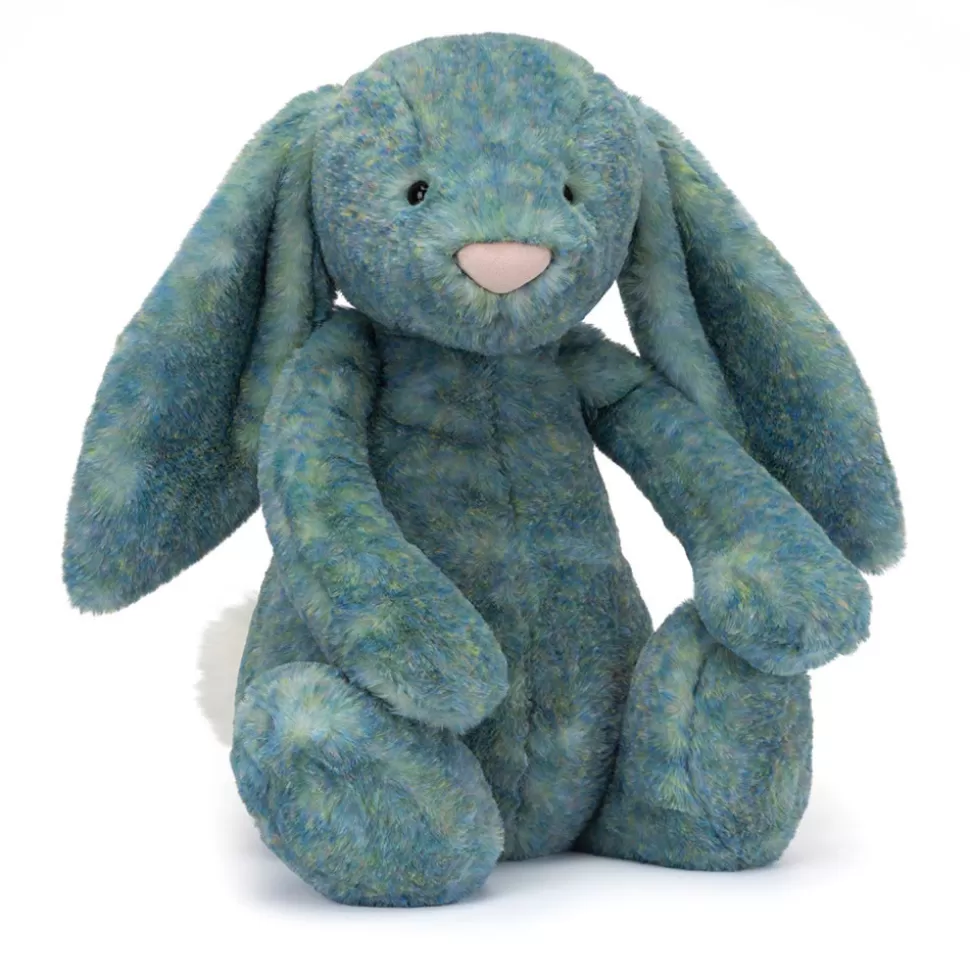 Jellycat Lapin Doux Céleste - Peluche Haut de Gamme en Nuances Azurées