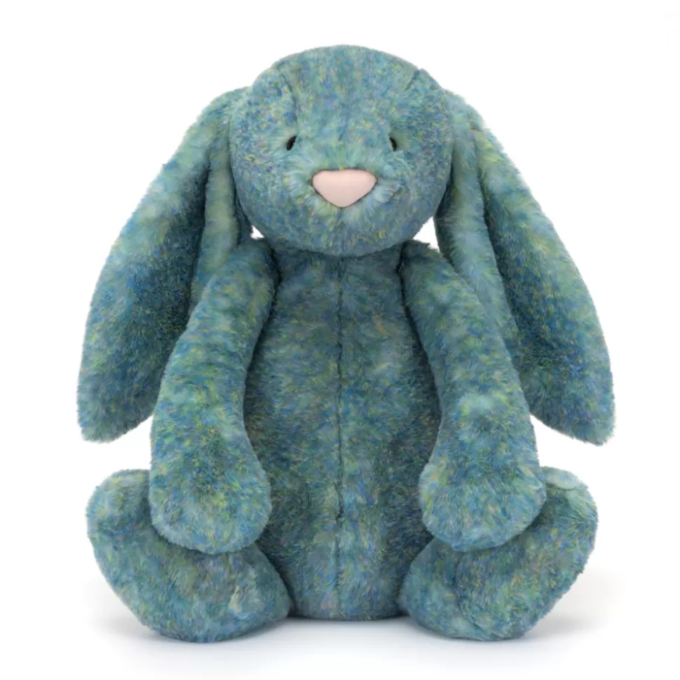 Jellycat Lapin Doux Céleste - Peluche Haut de Gamme en Nuances Azurées