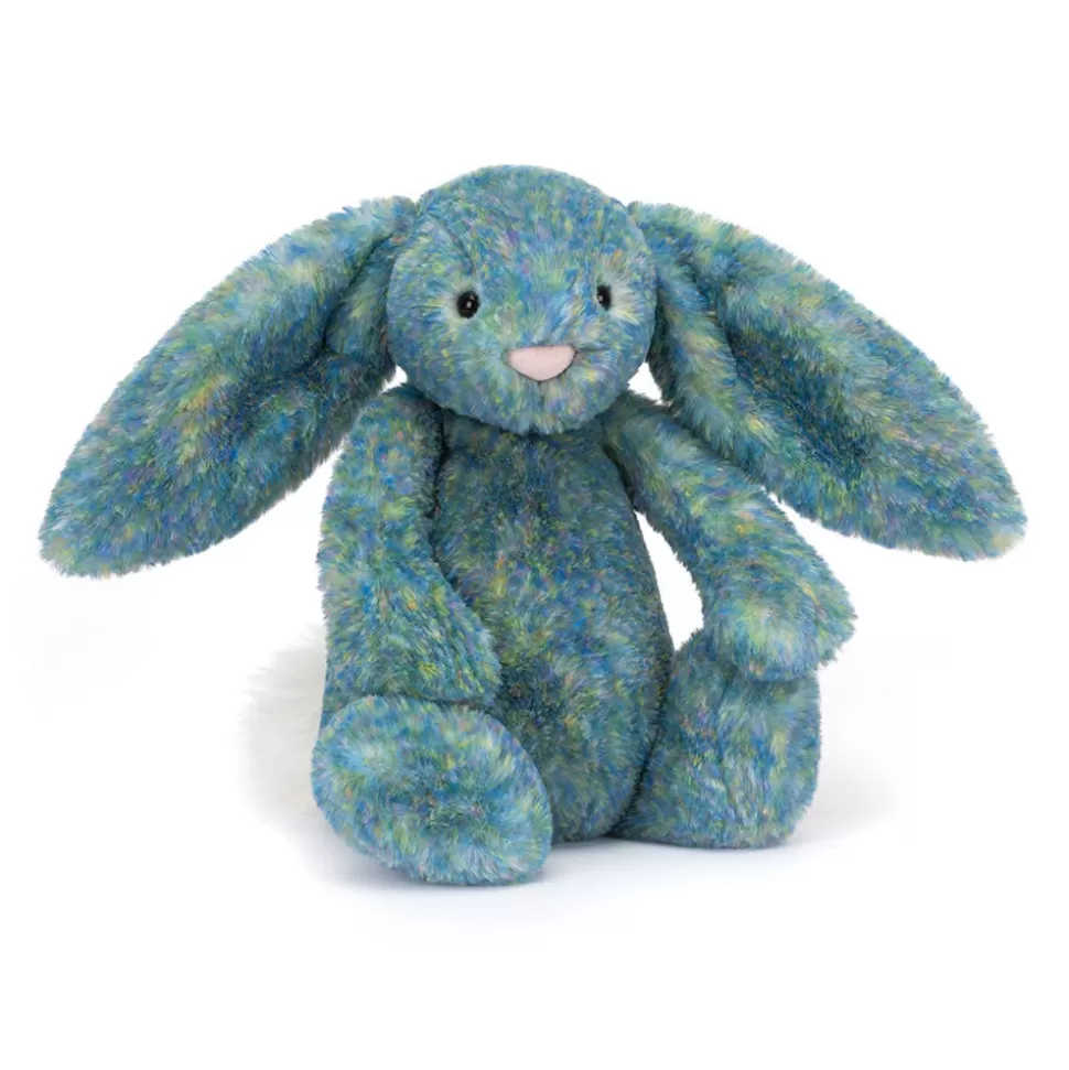 Jellycat Lapin Doux Céleste - Peluche Haut de Gamme en Nuances Azurées