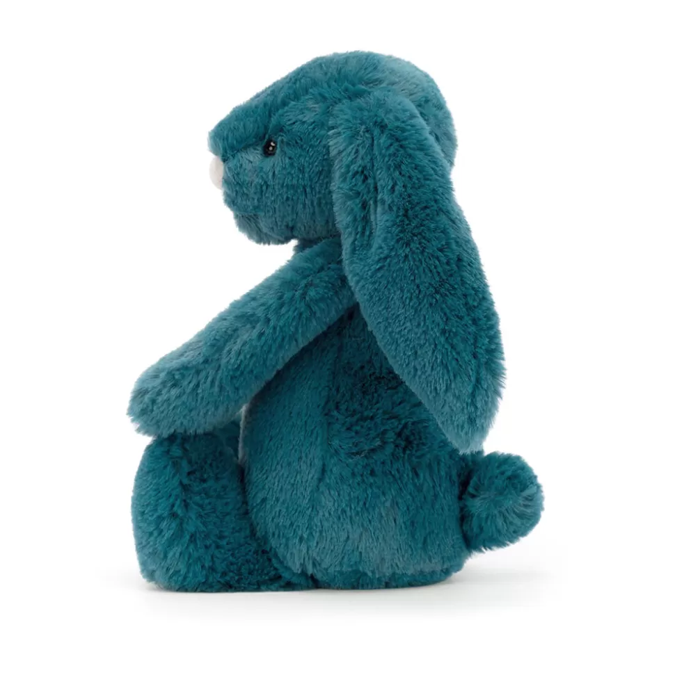 Peluche Douce Lapin Bleu Saphir - Jelly Cat Collection Tendresse