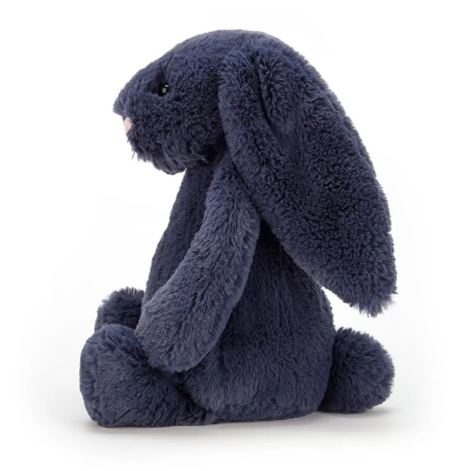Lapin Marine Timide Jellycat - Peluche Douce pour Câlins en Bleu Nuit