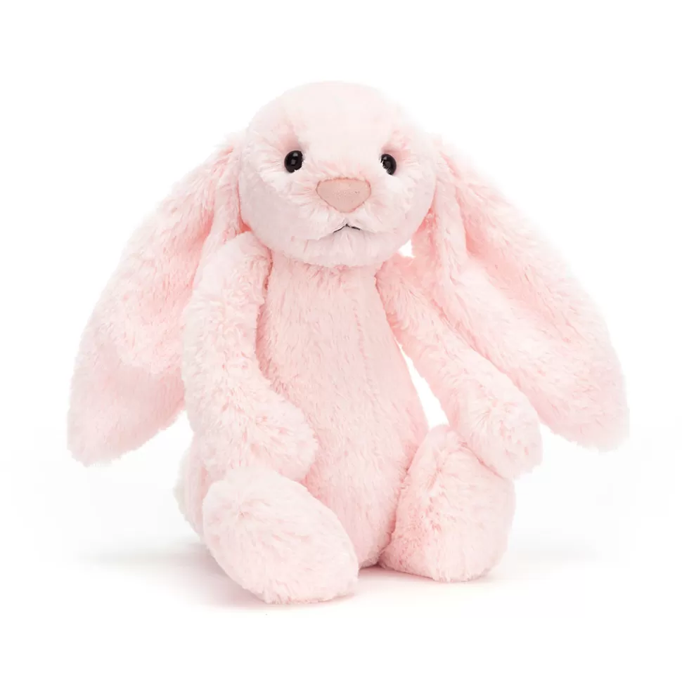 Jellycat Lapin Timide en Peluche Rose Tendre - Doudou Doux pour Bébé et Enfant, Idée Cadeau Adorable