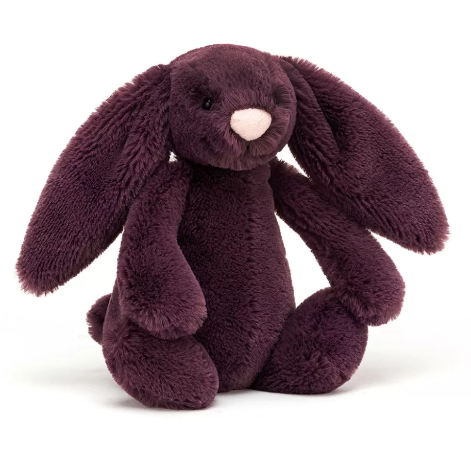Lapin Timide Prune Jellycat - Doudou en Peluche Douce et Léger