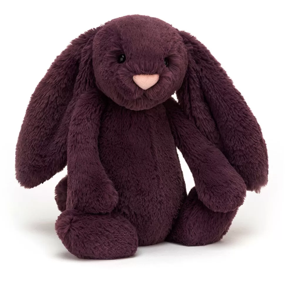 Lapin Timide Prune Jellycat - Doudou en Peluche Douce et Léger